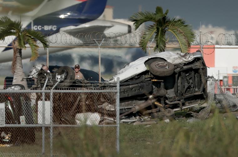 Miami: Un avion-cargo d'Amazon sort de piste à son atterrissage, cinq morts