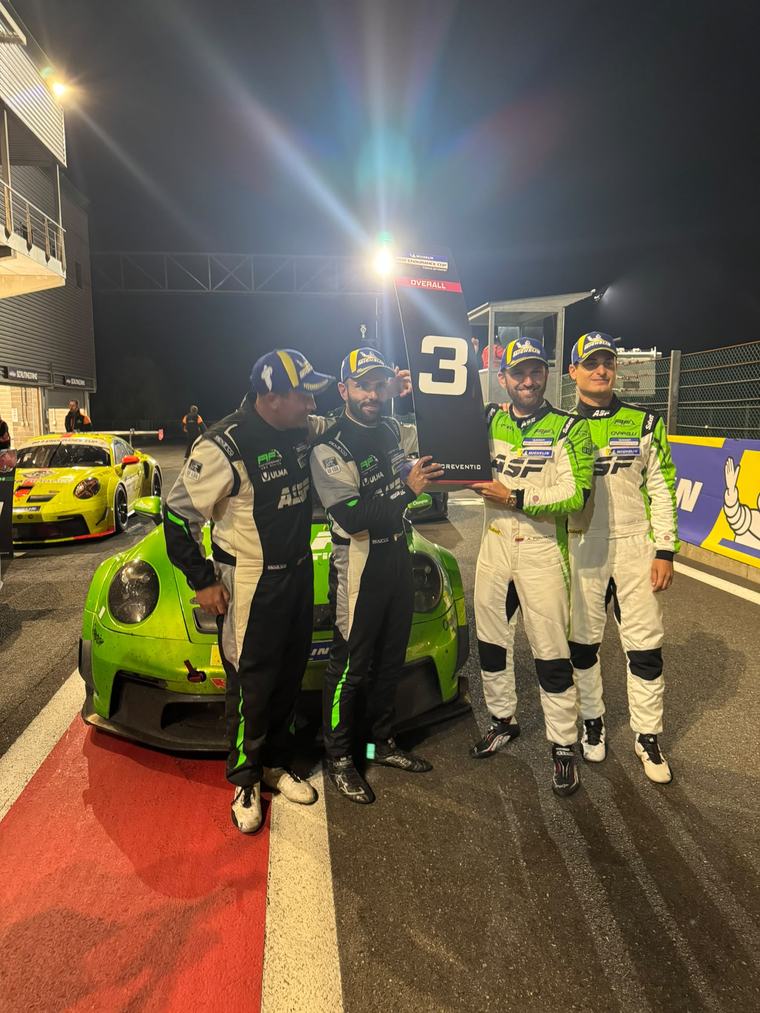 Michelin 992 Endurance Cup: Plaz 3 fir d'Ekipp vum Dylan Pereira bei der 12-Stonne-Course zu Spa
