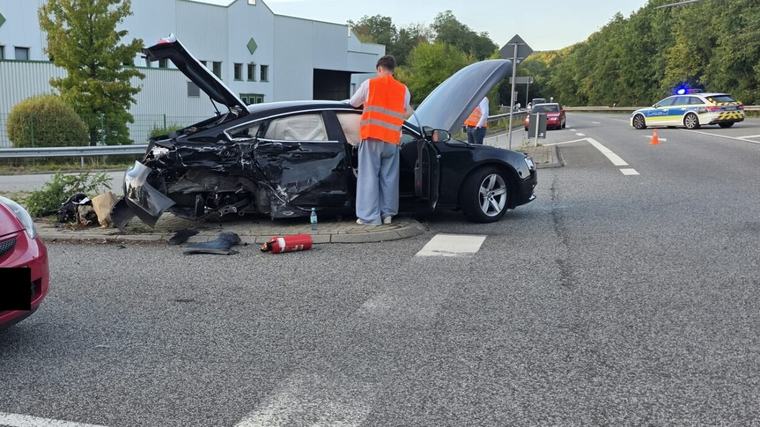Op der B53: Accident mat véier Blesséierten bei Tréier, Air Rescue am Asaz