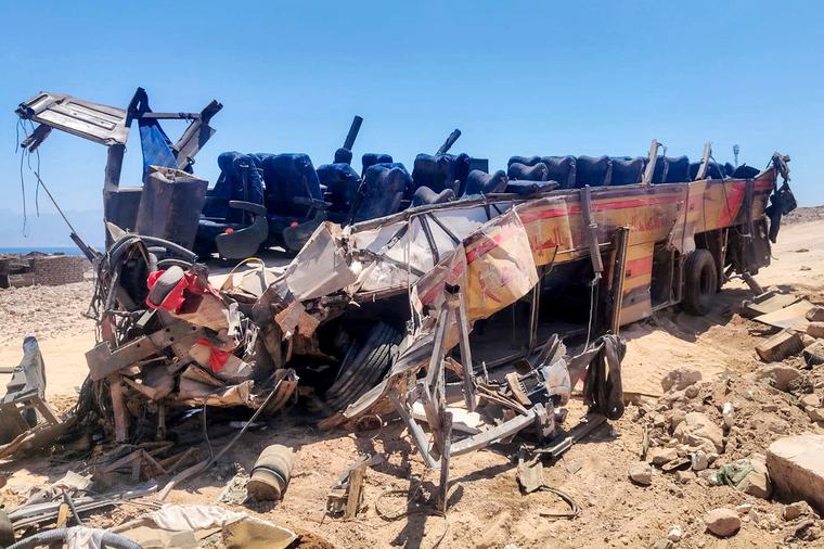 Ägypten: 16 Doudeger an 28 Blesséierter no Busaccident op Sinai-Hallefinsel