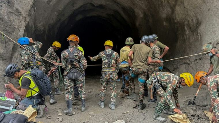 'But efforts continue': Nepal tunnel rescuers seek trapped workers but hit dead ends